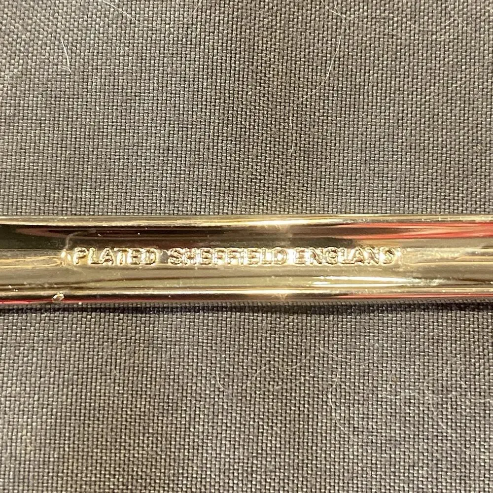 Vintage Sheffield England Silver Plated Serving Spoon Fork 9.5” Scalloped Bowl